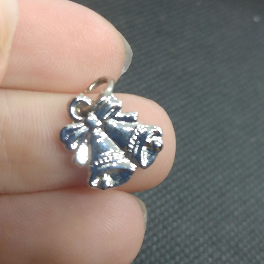 ❤️Sterling silver 925 Wedding bells pendant